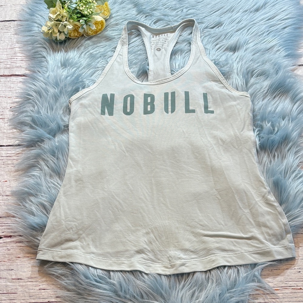 NOBULL Graphic Racerback Mint Tank Top sz S